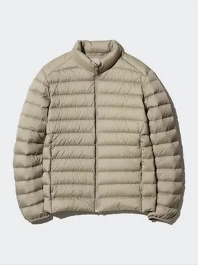 Uniqlo ultra light down puffer jacket neutral tone small